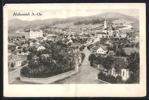 AK Hoheneich /N.-Oe, Ortsansicht aus der Vogelschau