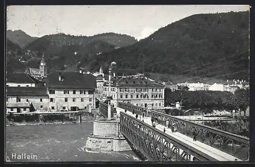 AK Hallein, Ortspartie am Gasthaus Auböck