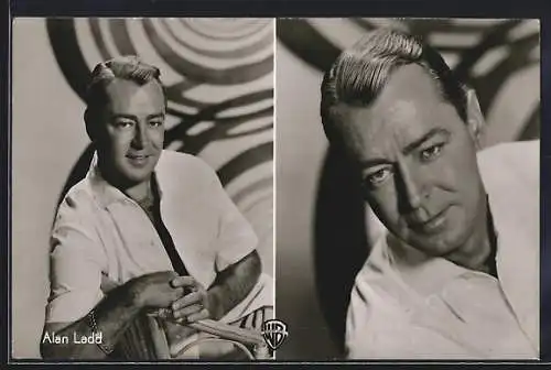 AK Schauspieler Alan Ladd in Durchbruch bei Morgenrot