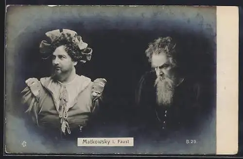 AK Schauspielerin Matkowsky in Faust