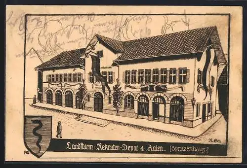 AK Aalen, Landsturm-Rekruten-Depot 4, Spritzenhaus