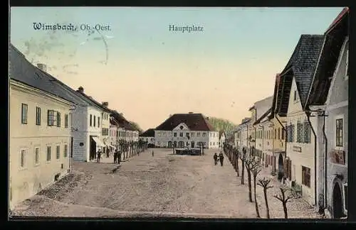 AK Wimsbach /Ob.-Oest., Hauptplatz aus der Vogelschau