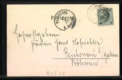 AK Prambachkirchen, Strassenpartie mit Häusern, Ortsansicht