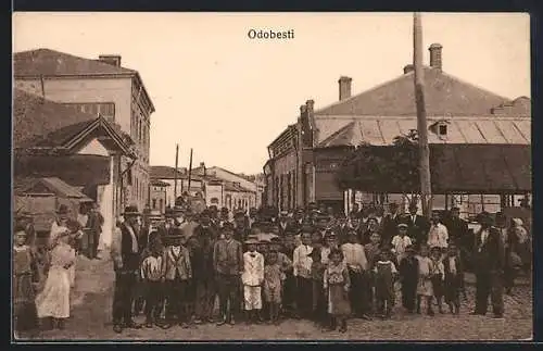 AK Odobesti, Einwohner auf der Strasse