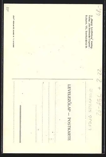 Künstler-AK sign. Ludwig Hesshaimer: Erinnerung an die Gründung des Weltpost-Vereins 1924, 50-jähriges Jubiläum