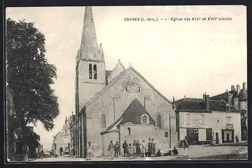 AK Esvres, Eglise des XIIIe et XVIIe siècles