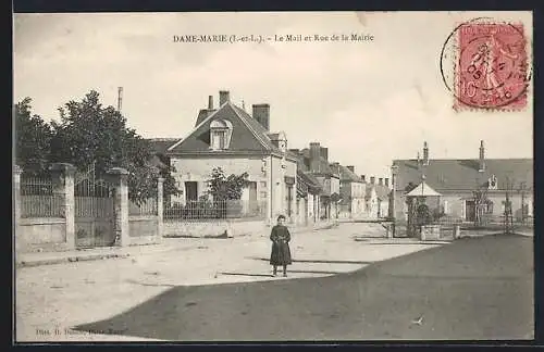 AK Dame-Marie, Le Mail et Rue de la Mairie