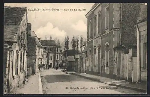 AK Gizeux, Rue de la Mairie