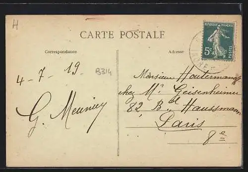 AK Gizeux, Rue Principale avec des enfants jouant dans la rue