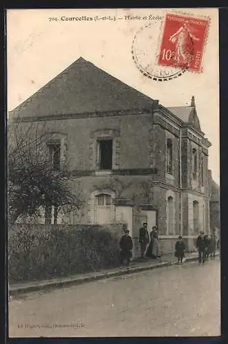 AK Courcelles, Mairie et École