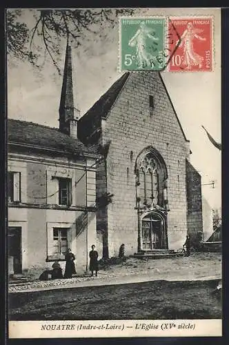 AK Nouâtre, L`Église, XVe siècle