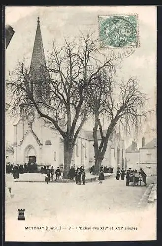 AK Mettray, L`Église des XIVe et XVIe siècles