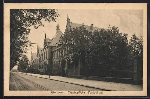 AK Hannover, Tierärztliche Hochschule mit Strassenpartie