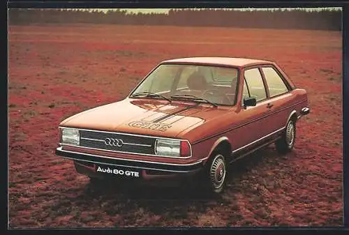 AK Auto-Reklame für Audi 80 GTE