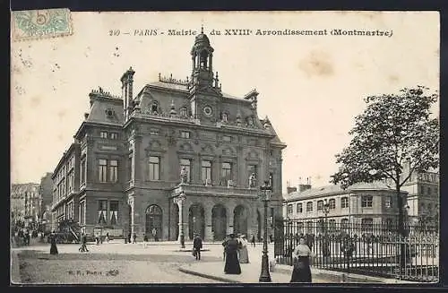 AK Paris, Montmartre, Mairie