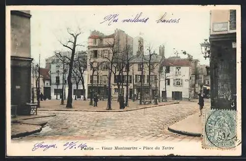 AK Paris, Vieux Montmartre, Place du Tertre