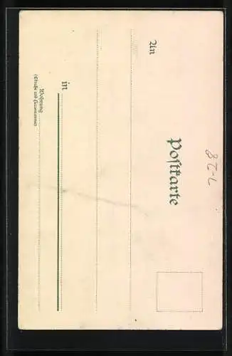 Künstler-AK Fürst Otto von Bismarck in Uniform mit Pickelhaube