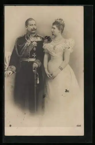 AK Kaiser Wilhelm II. & Kaiserin Auguste Victoria Königin von Preussen