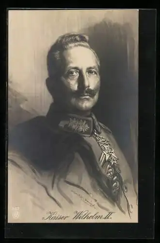 AK Portrait Kaiser Wilhelm II.