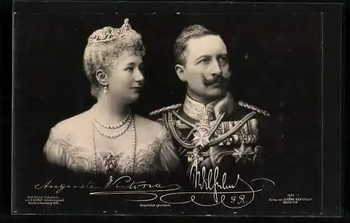 AK Kaiser Wilhelm II. und Kaiserin Auguste Victoria