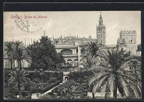 AK Sevilla, Jardin del Alcazar