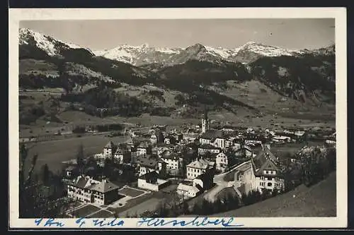 AK Hofgastein, Teilansicht mit Kirche gegen Westen