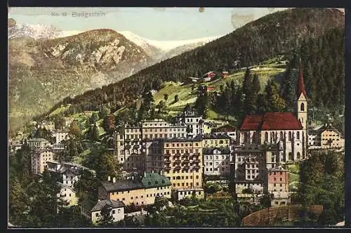 AK Badgastein, Teilansicht mit Kirche