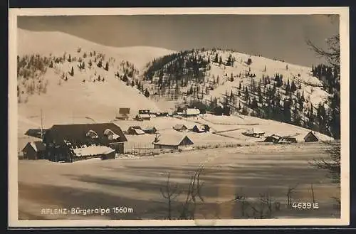 AK Aflenz, Bürgeralpe im Schnee