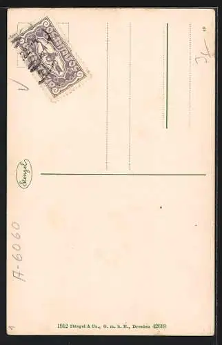 AK Hall, Oberer Stadtplatz mit Rathaus