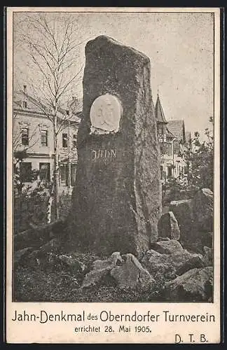 AK Oberndorf /Salzach, Das Jahn-Denkmal des Turnvereins