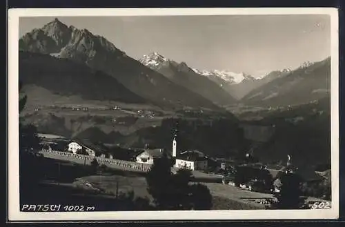 AK Patsch, Ortsansicht gegen die Berge