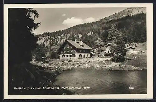 AK Obernberg am Brenner, Obernbergsee, Gasthaus & Pension Seehaus