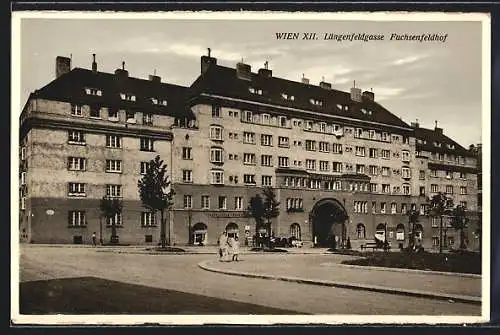 AK Wien, Gemeindebau Fuchsenfeldhof, Längenfeldgasse