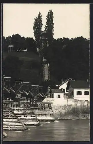 AK Oberndorf /Salzach, Brücke am Kalvarienberg