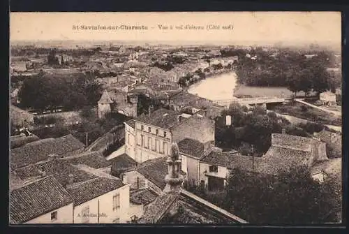 AK Saint-Savinien-sur-Charente, Vue à vol d`oiseau, Côté sud