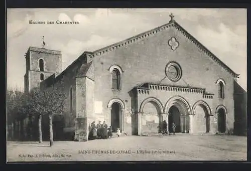 AK Saint-Thomas-de-Conac, L`Église, style roman