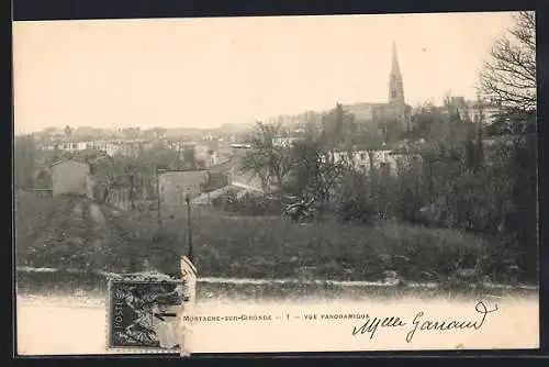 AK Mortagne-sur-Gironde, Vue panoramique
