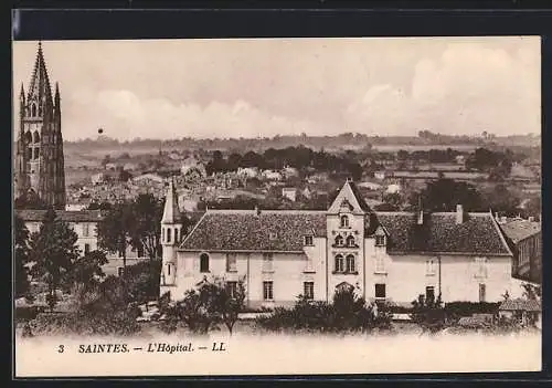 AK Saintes, L`Hôpital et vue sur la ville