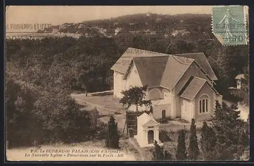 AK Le Bureau-St-Palais, La Nouvelle Église, Panorama sur la Forêt