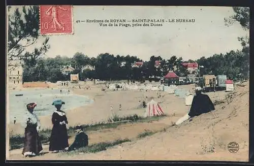 AK Saint-Palais, Vue de la plage, prise des dunes