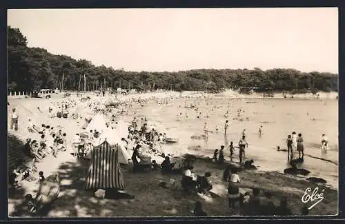 AK Saint-Palais-sur-Mer, Vue d`ensemble de la Plage de Vaux Rauzan