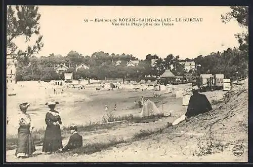 AK Saint-Palais, Le Bureau, Vue de la plage prise des dunes