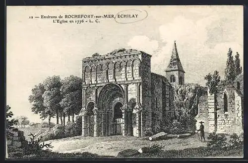 AK Echilay, L`église en 1776