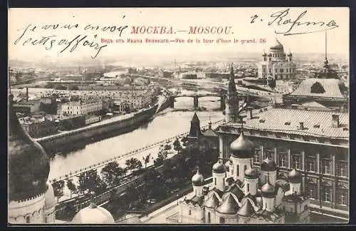 AK Moscou, Vue de la tour d`Ivan le grand