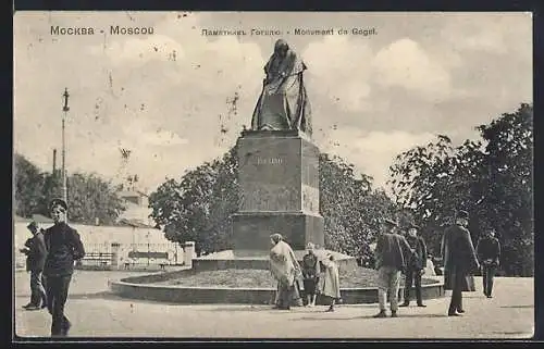 AK Moscou, Monument de Gogol