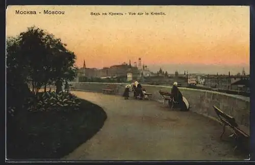 AK Moscou, Vue sur le Kremlin