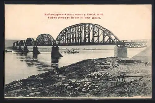 AK Krasnojarsk, Flusspartie mit Brücke