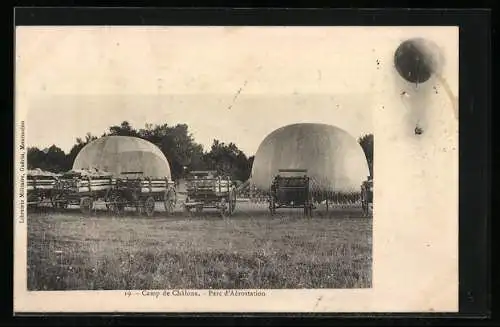 AK Camp de Châlons, Parc d`Aérostation