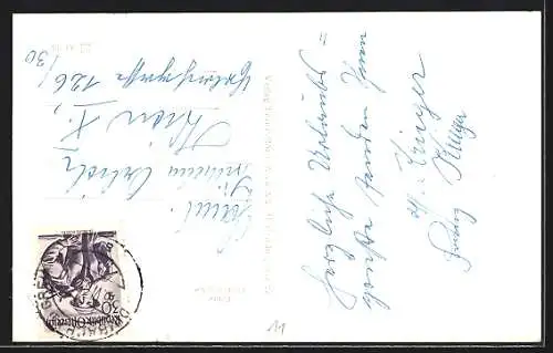 AK Dimbach bei Grein, Ortsansicht mit Kirche