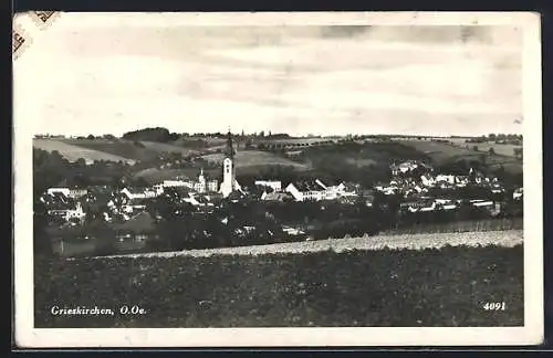 AK Grieskirchen /O. Oe., Ortsansicht aus der Vogelschau